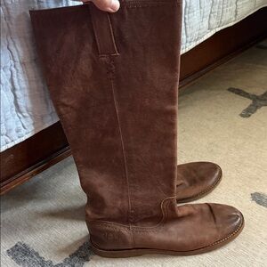 Frye Brown Rubber Sole Riding Boot